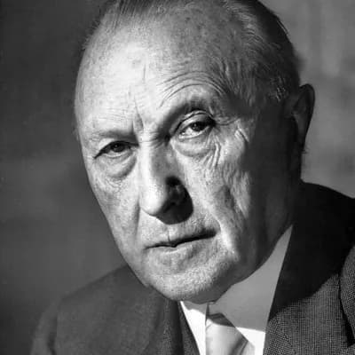 Retrato de Konrad Adenauer